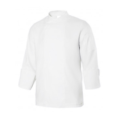 CHAQUETA DE COCINA MICROFIBRA CON TEJIDO COOLMAX MANGA LARGA